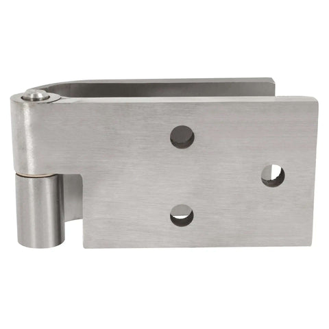 Ford Bronco Door Hinges Kit Left And Right For 1966-1977, Galvanized Silver Finish, 304 Stainless Steel, close-up view
