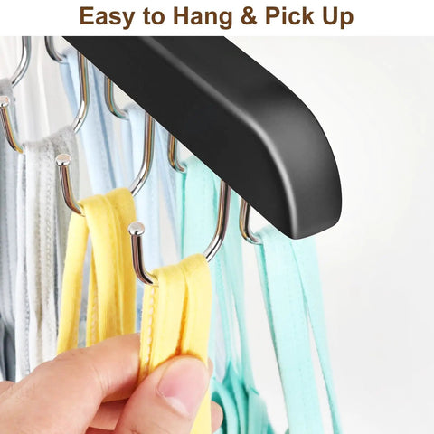 Premium Wood Tank Top Hanger With Dual Side Multi Hooks For Smart Closet Organization And Bra Storage Keeps Your Fits Fresh And Completely Tangle Free While Delivering Serious Space Wins