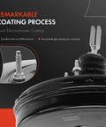 Heavy Duty Vacuum Brake Booster Fits Ford Edge 2007 To 2010 And Lincoln Mkd 2007 To 2010 And Mazda CX9 close-up view showing black coating details.