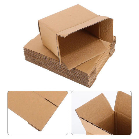 30 Pack Brown Kraft Corrugated Shipping Boxes For Mailing And Small Biz Storage Heavy Duty Packaging Durable Mailers shown stacked