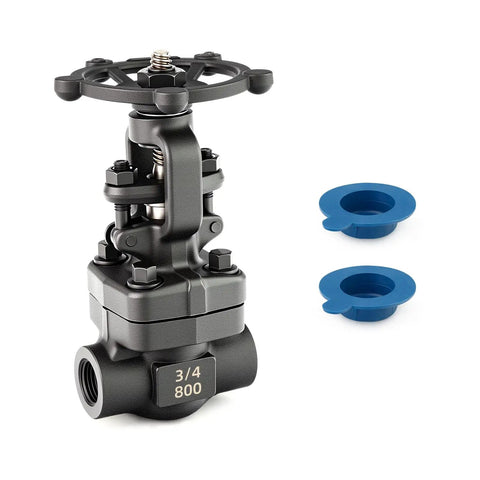 Forged Carbon Steel Gate Valve Three Quarters Inch NPT Female Rotary Sluice Valve With Wheel Handle For Water Oil Gas Full Bore Design