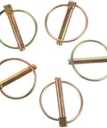 Heavy Duty Lynch Pin Kit 10 Pack 8x45mm Zinc Plated O Ring Locking Pins For Trailer Hitches Farm Tractors Lawn Mowers Shaft Locking