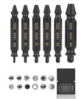 Damaged Screw Extractor Set For Stripped Screws Bolts And Rusted Hardware 6 Piece HSS Drill Bit Bolt Extractor Kit with case