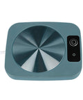 Smart Coffee Mug Warmer Keeps Your Morning Brew Cozy At Steady 131 Degrees With Usb Powered Thermal Control Solid Choice For Desk Office Or Car Setup Coffee Enthusiasts Stoked On Consistent Heat In Green. Top view of a green single mug warmer.