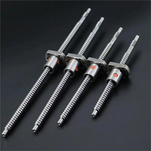 Four SFU1204 Ball Screw for Automation Equipment Up To 3 Meters, Precision Linear Motion Component For CNC And Robotics on display