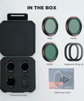 3 Pack Magnetic ND Filters for DJI Neo 2 Drone Includes ND8 ND16 ND32 with rings in protective case and cleaning cloth