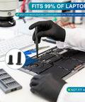 Technician using 720 Piece Laptop Screw Kit Carbon Steel Phillips Flat Head Assortment With M1.4 M1.7 M2 M2.5 M3 Countersunk SSD Screws