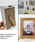 Steel Sawtooth Picture Hangers With Screws 50 Pack for Frames Clocks Paintings And Artwork Black Durable Rust Resistant
