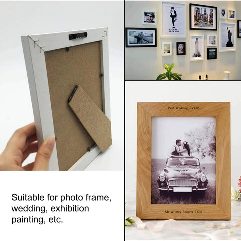 Steel Sawtooth Picture Hangers With Screws 50 Pack for Frames Clocks Paintings And Artwork Black Durable Rust Resistant