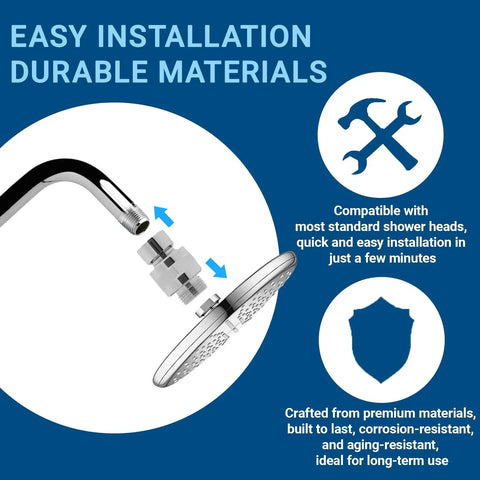 Solid Brass Shower Connector Ball Joint Swivel Adapter Chrome, Adjustable Shower Arm Extension, Leak Free Universal Shower Head Holder, Built To Last Brass Construction For High Pressure Easy Install, shower head installation