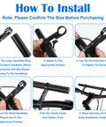 Installation steps for Ultra Long Bike Handlebar Extender Eleven Point Eight Inches Aluminum Alloy Cross Bar.