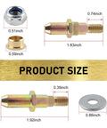 Door Hinge Pin And Bushing Kit Waterproof Metal Door Repair Kit Replacement Pins For 1999 Up GMC Sierra Chevrolet size details