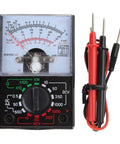 Multipurpose Analog and Digital Multimeter Handheld Power Meter Voltage Tester with test leads for classrooms and labs