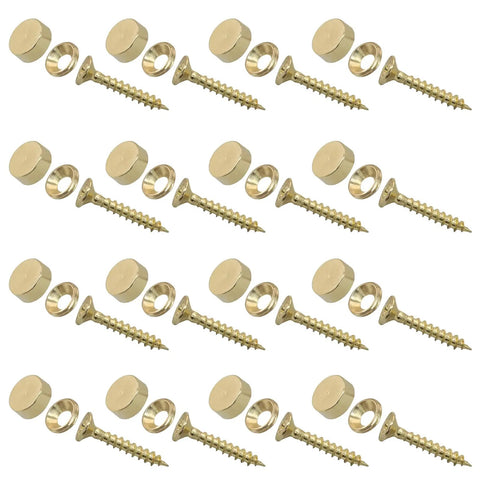 Knock Those Ugly Threads Aside With Our Premium Solid Brass Screw Covers This Sixteen Piece Set Of Retro Decorative Hardware Caps Delivers A Snazzy Vintage Look Forever. 16 brass caps and screws.