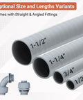 Optional size variants of Liquid Tight Conduit And Connector Kit Half Inch Twenty Five Feet Flexible Non Metallic Electrical Conduit