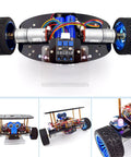 Self Balancing Robot Car Kit With Arduino IDE Compatibility For Hands On Coding And Tinkering In Robotics And STEM Projects Includes Line Tracking Ultrasonic Sensor And IR Remote Programming Set