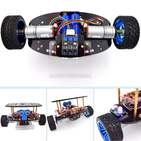 Self Balancing Robot Car Kit With Arduino IDE Compatibility For Hands On Coding And Tinkering In Robotics And STEM Projects Includes Line Tracking Ultrasonic Sensor And IR Remote Programming Set