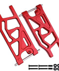 Aluminum Rear Lower Suspension Arms Set For ARRMA Mojave 6S BLX Desert Truck One Seventh Scale Upgrade Red Anodized CNC Machined