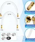 Leak-Proof Marine Hydraulic Steering Bleed Kit With Brass Fittings And Gaskets, Quick-Connect Bleeder Tool details