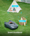 Robot Lawn Mower With RTK And Vision Navigation For Ultra Precise Home Lawn Care Up To 2000 Sq M Virtual Boundaries in action