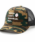 Funny Mens Trucker Cap With Camo Print Adjustable Back Hat Humorous Message For Men Classic Dad Style Breathable Mesh