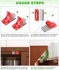 Installation steps for Ultra Strong Magnetic Cabinet Door Catch Set No Drill Invisible Ultra Thin Magnets with adhesive