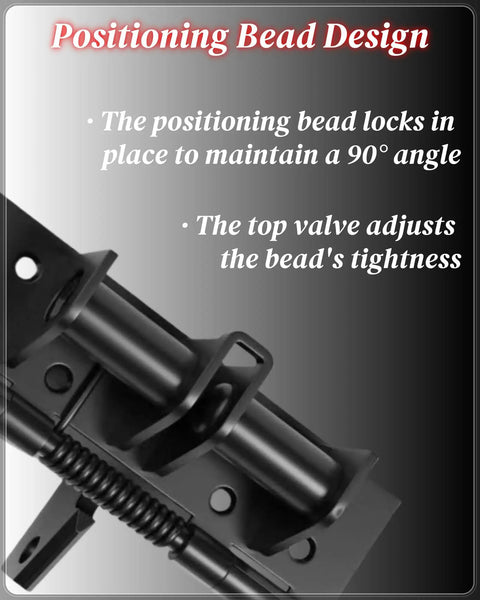 4 Pack Self Closing Door Hinges With 90 Degree Stay Open For Indoor Doors And Gates Heavy Duty Spring Hinge Matte Black Manganese Steel Construction Includes Mounting Screws close-up view