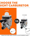FS80R Carburetor Upgrade For STHIL String Trimmers And Hedge Tools Weedeater Ready With Maintenance Kit side-by-side comparison