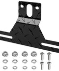 Heavy Duty Trailer License Plate Light Holder And Bracket Kit For RVs And ATVs Aluminum Mount Adjustable Position Metal License Plate Frame Easy Bolt On Install With Stainless Steel Screws