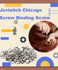 Heavy Duty Chicago Screws 50 Sets M5 X 4mm Carbon Steel Fasteners For 5mm Holes Silver Cross Head hardware in use.