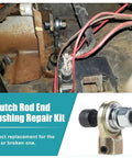 Clutch Rod Permanent Repair Kit For Ford F Series Trucks 1987 To 2010 F150 F250 F350 F450 F550 Powerstroke Bronco Replaces Worn Rod End Bushings And Pin With Durable Steel Heim Joint installed on clutch linkage