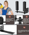 Heavy Duty Slide Gate Roller Guide With L Rear Post Steel Bracket And Sliding Gate Hardware Kit Support Assembly detail view
