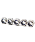 Close-up of 40 Piece Pack Heavy Duty M4 X 0.7mm Stainless Steel Self Lock Nylon Inserted Lock Nuts For 3D Printer And Furniture Projects