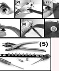 Sick 100 Sets Bronze Bullet Cone Spike Screwback Studs With Half Inch Zinc Alloy Hardware For Dope DIY Leather Crafting And Fresh Bags Jackets Belts Projects setup tools and steps for using cone spike studs