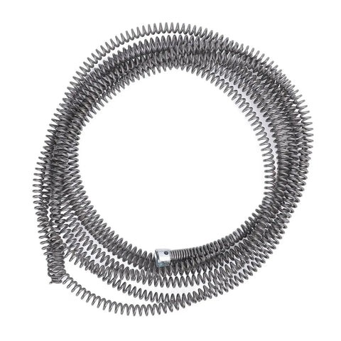 Knockout Sixteen Millimeter Drain Snake Cable for Toilet and Sink Clog Removal, 16 mm MG steel coiled design.
