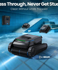 Cordless Robotic Pool Cleaner For Inground And Above Ground Pools With Smart Nav And 5000 GPH Suction No Brainer Dual Drive Motors