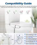 Non Electric Bidet Attachment For Toilet With Dual Nozzles, Posterior And Feminine Wash, Adjustable Water Pressure compatibility guide