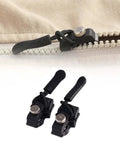 Zipper Repair Kit 9 Piece Black Zip Pullers For Coats Jackets Luggage And Backpacks Easy Install Quick Fix Zip Slider Replacement Heads