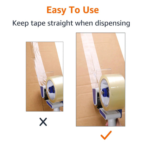 Heavy Duty Packaging Tape Dispenser Gun Featuring Slick Side Load Design And Ergonomic Grip For Quick Box Taping Jobs That Go Smoothly Without The Hassle Or Fumbling