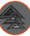 Johnny Square 7 Inch Aluminum Rafter Square With EZ Read Finish Pro Framing Tool for Hip Valley and Jack Rafters, durable tool image