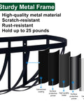 Rock Solid Metal Railing Planter Two Pack 24 Inch Rust Proof Window Box with sturdy metal frame details and galvanized coating.