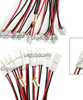 Bundle of VH-2P 3.96mm pitch 2-pin header terminal connectors with red and black 20AWG wire, PA66 nylon shell shown in detail.