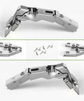 165 Degree Clip-On Soft Close Cabinet Hinges With Zero Protrusion, Easy 6-Way Cam Adjustment, includes mounting plates