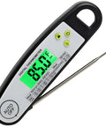 Digital Meat Thermometer For Grilling With Backlit Display, Instant Read In 2 To 4 Seconds, showing Fahrenheit reading
