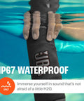 Flip 6 Bluetooth Speaker Bundle With Divvi Protective Hardshell Case Loud Bass Crystal Clear Sound Rugged Water Resistant Build Easy Carry Handle Party Ready For Beach Trips And Backyard Hangouts partially submerged in water