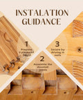 Installation guidance for 10 Frame Medium Bee Super Box With Beeswax Coating For Langstroth Hives, showing dovetail construction steps.