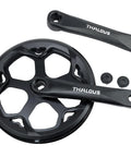 Universal Square Crankset For Mountain Bikes, 6 7 8 Speed, 48T 52T Chainrings, 170mm Crank Arm, Beefed-Up Forged Aluminum 6061 T6