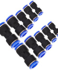 Grab The Healeved 50 Piece Pneumatic Fittings Quick Connect Push To Connect Air Hose Repair Kit Made From Sturdy Pu Plastic With Multiple Outer Diameters For Your Easy Connection Solution In The Shop., black push-to-connect pneumatic fittings set