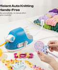 Automatic I Cord Knitting Machine Pro Electric I Cord Knitter with yarn for DIY craft projects
