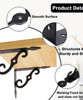 Heavy Duty 10 Pack L Shaped Shelf Brackets Wall Mounted Decorative Floating Shelf Hardware Kit With Screws And Anchors detailed view showing sturdy design and smooth finish.